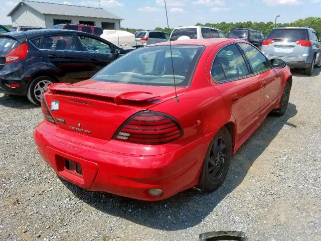 1G2NF52EX4M524463 - 2004 PONTIAC GRAND AM S RED photo 4