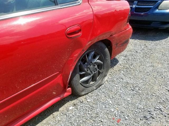 1G2NF52EX4M524463 - 2004 PONTIAC GRAND AM S RED photo 9