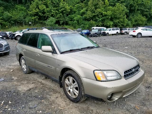 4S3BH896X47642200 - 2004 SUBARU LEGACY OUT GOLD photo 1