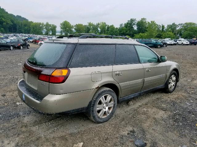 4S3BH896X47642200 - 2004 SUBARU LEGACY OUT GOLD photo 4