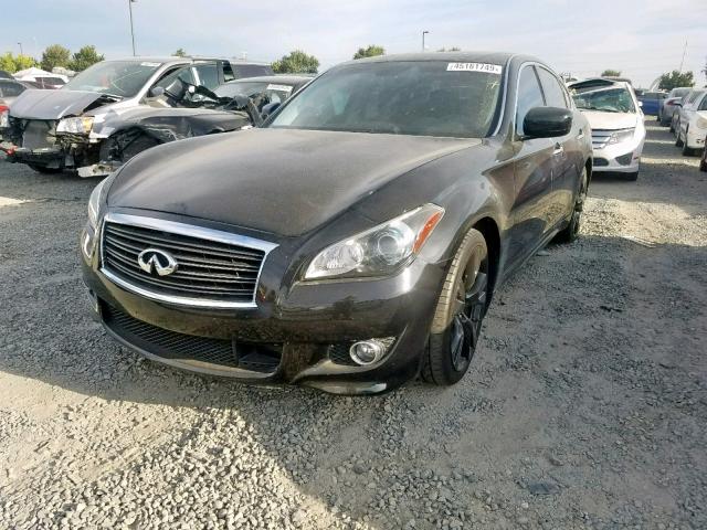 JN1AY1AP7BM520306 - 2011 INFINITI M56 BLACK photo 2