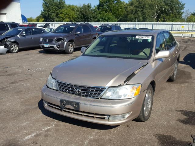 4T1BF28B03U281735 - 2003 TOYOTA AVALON XL TAN photo 2