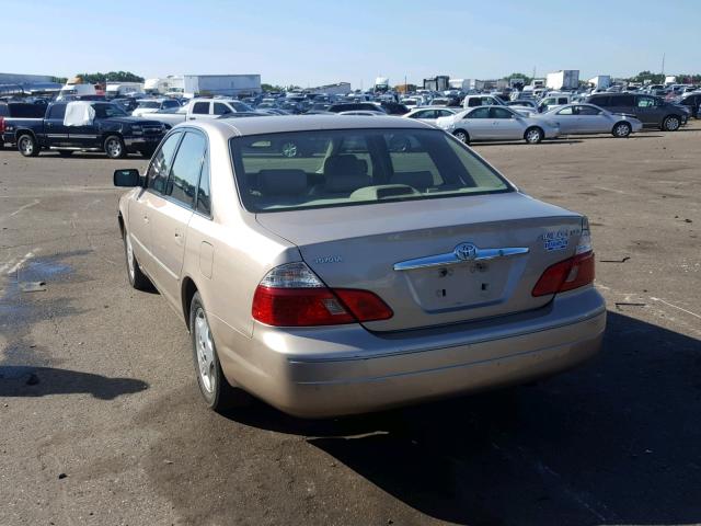 4T1BF28B03U281735 - 2003 TOYOTA AVALON XL TAN photo 3