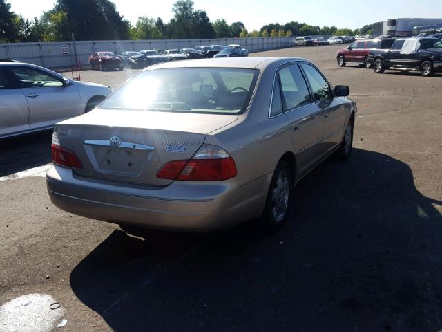 4T1BF28B03U281735 - 2003 TOYOTA AVALON XL TAN photo 4