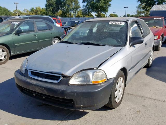 2HGEJ6443WH104054 - 1998 HONDA CIVIC DX SILVER photo 2