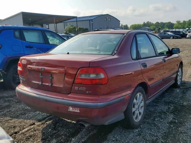 YV1VS2554YF489909 - 2000 VOLVO S40 RED photo 4