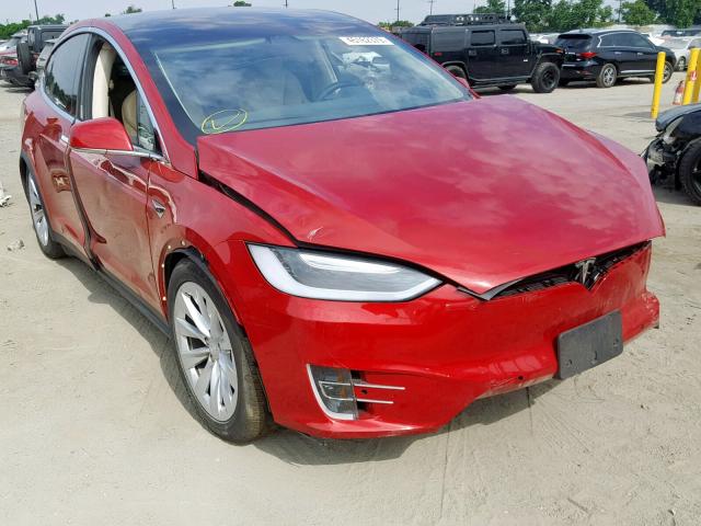 5YJXCDE29GF030052 - 2016 TESLA MODEL X RED photo 1