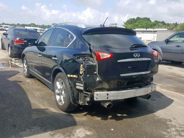 JNKAJ09E18M300214 - 2008 INFINITI EX35 BASE BLACK photo 3