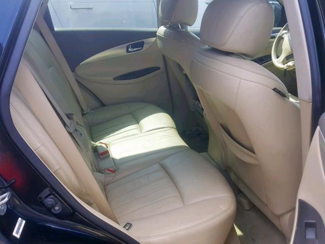 JNKAJ09E18M300214 - 2008 INFINITI EX35 BASE BLACK photo 6