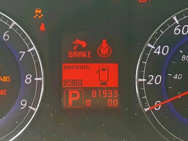 JNKAJ09E18M300214 - 2008 INFINITI EX35 BASE BLACK photo 8