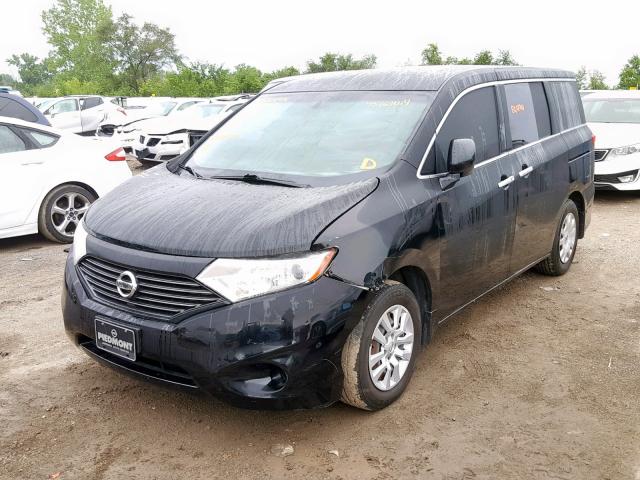 JN8AE2KP2D9066437 - 2013 NISSAN QUEST S BLACK photo 2