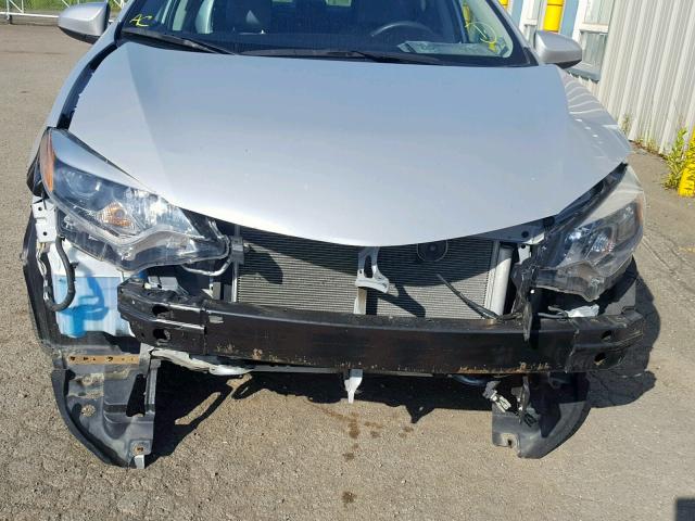 2T1BURHE3EC088072 - 2014 TOYOTA COROLLA L SILVER photo 9