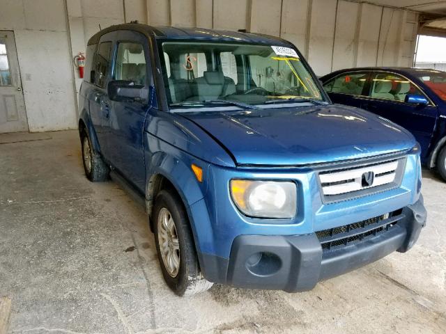 5J6YH28718L015135 - 2008 HONDA ELEMENT EX BLUE photo 1