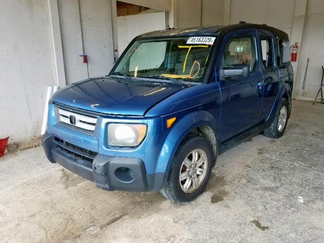 5J6YH28718L015135 - 2008 HONDA ELEMENT EX BLUE photo 2