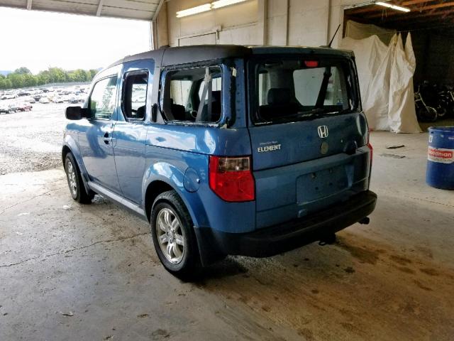 5J6YH28718L015135 - 2008 HONDA ELEMENT EX BLUE photo 3