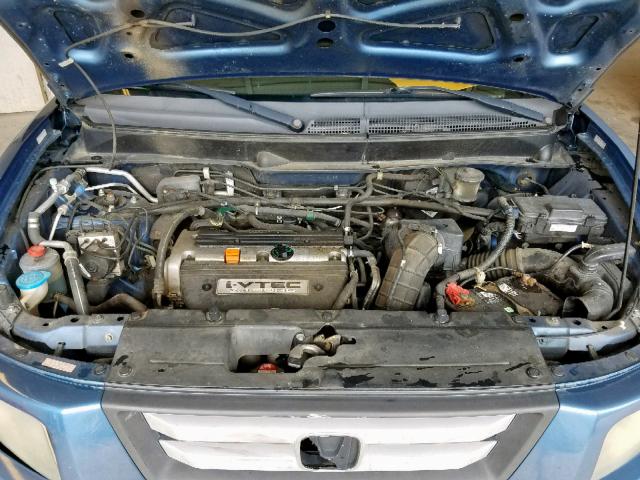 5J6YH28718L015135 - 2008 HONDA ELEMENT EX BLUE photo 7