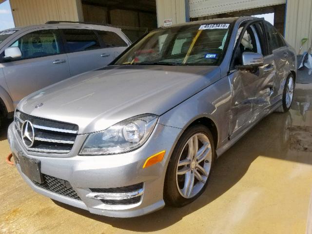 WDDGF4HB9EA948169 - 2014 MERCEDES-BENZ C 250 SILVER photo 2