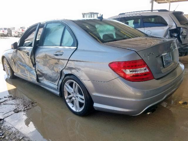 WDDGF4HB9EA948169 - 2014 MERCEDES-BENZ C 250 SILVER photo 3