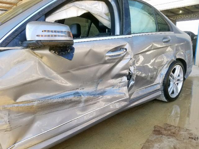 WDDGF4HB9EA948169 - 2014 MERCEDES-BENZ C 250 SILVER photo 9