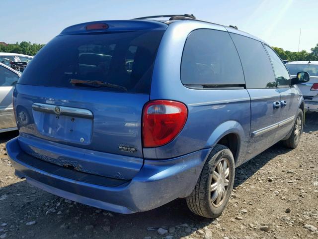 2A4GP54L57R153057 - 2007 CHRYSLER TOWN & COU BLUE photo 4