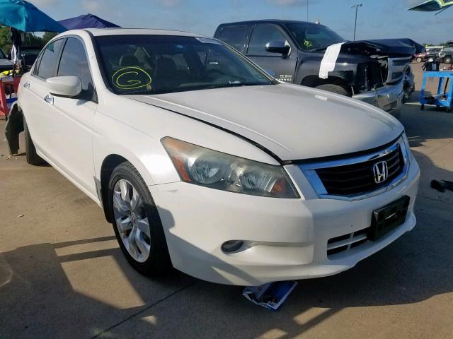 5KBCP3F86AB011998 - 2010 HONDA ACCORD EXL WHITE photo 1