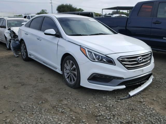 5NPE34AF2HH469919 - 2017 HYUNDAI SONATA SPO WHITE photo 1