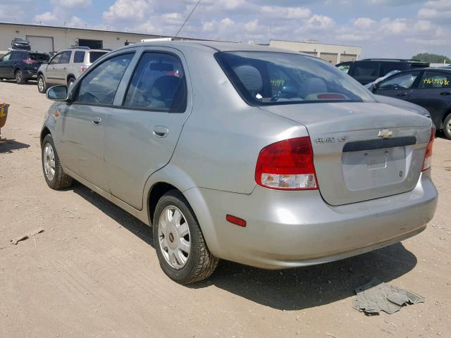 KL1TJ52644B147903 - 2004 CHEVROLET AVEO LS SILVER photo 3