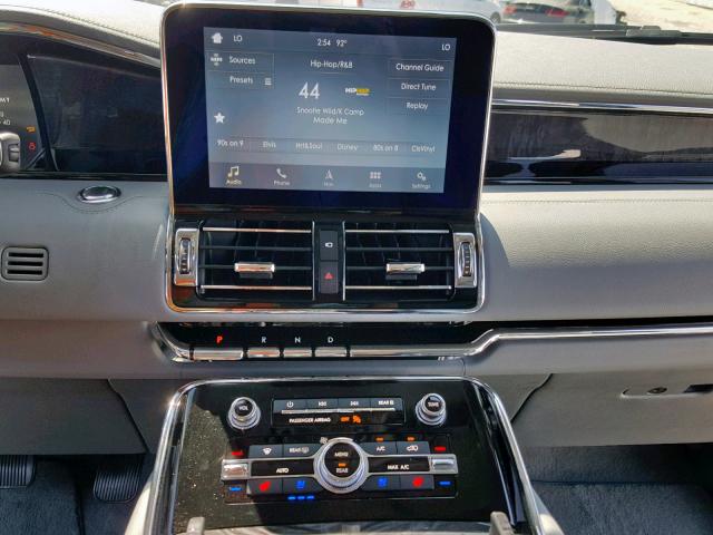 5LMJJ3LT8KEL12641 - 2019 LINCOLN NAVIGATOR ბეჟი ფოტო 9