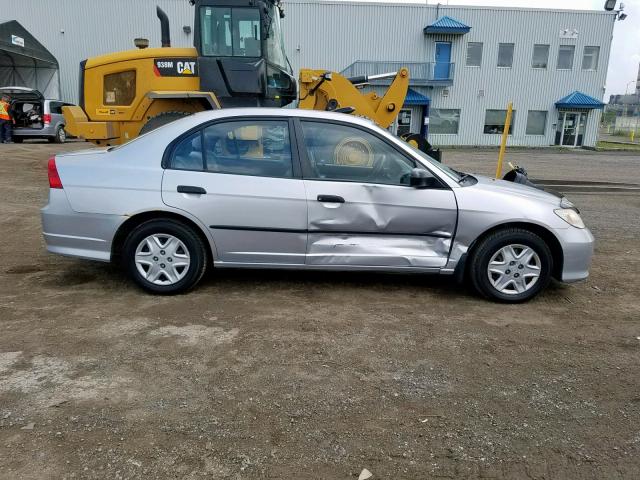 2HGES16325H037613 - 2005 HONDA CIVIC DX V SILVER photo 9