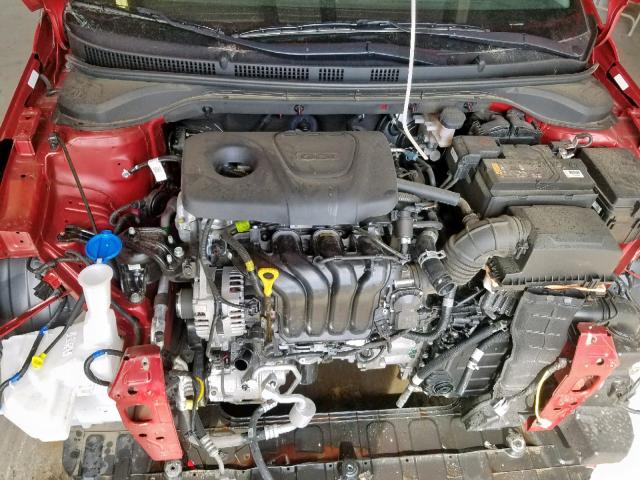 3KPC24A38KE056866 - 2019 HYUNDAI ACCENT SE RED photo 7