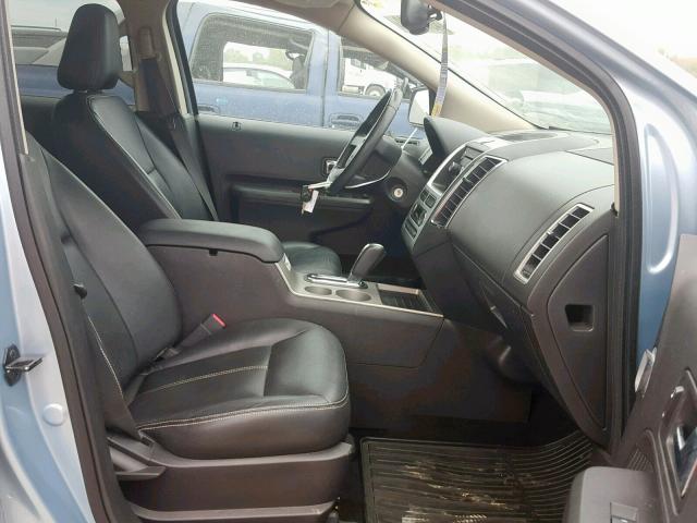 2FMDK38C28BA27119 - 2008 FORD EDGE SEL BLUE photo 5