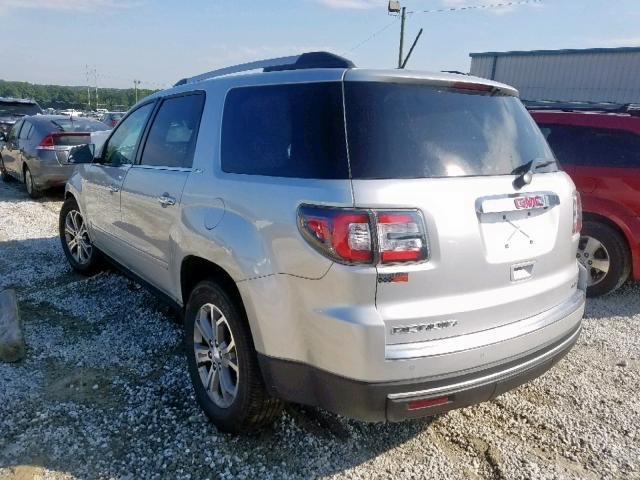 1GKKVRKD3FJ370123 - 2015 GMC ACADIA SLT SILVER photo 3