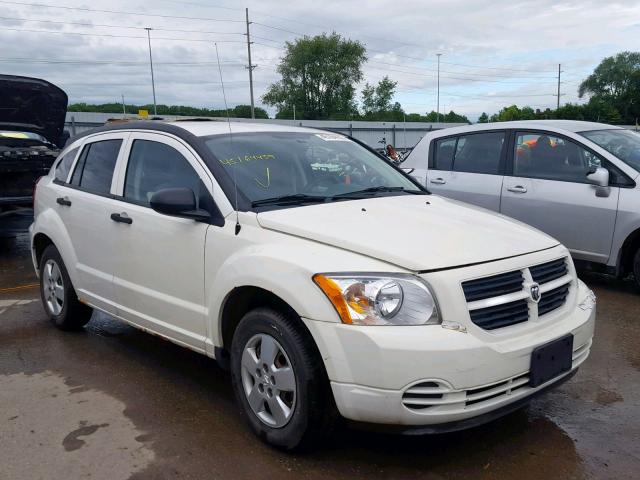 1B3HB28B17D156972 - 2007 DODGE CALIBER WHITE photo 1