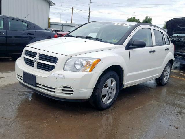 1B3HB28B17D156972 - 2007 DODGE CALIBER WHITE photo 2