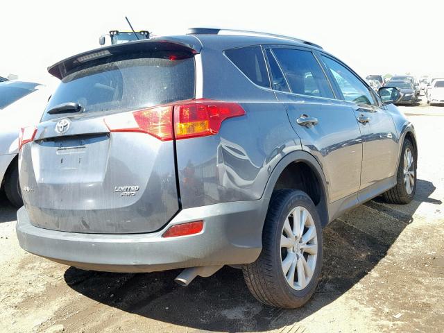 2T3DFREV8DW073028 - 2013 TOYOTA RAV4 LIMIT GRAY photo 4