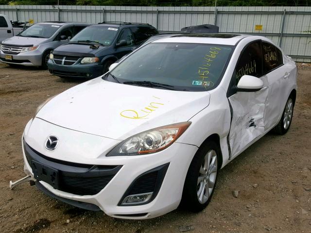 JM1BL1U62B1380623 - 2011 MAZDA 3 S WHITE photo 2