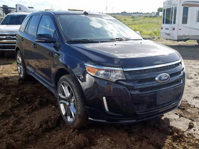 2FMDK4AKXEBA57486 - 2014 FORD EDGE SPORT BLACK photo 1