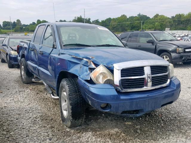 1D7HE48K26S533536 - 2006 DODGE DAKOTA QUA BLUE photo 1