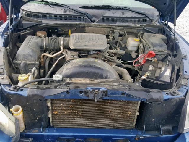 1D7HE48K26S533536 - 2006 DODGE DAKOTA QUA BLUE photo 7