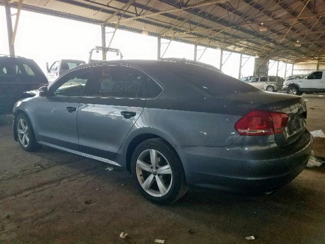 1VWBP7A30DC058486 - 2013 VOLKSWAGEN PASSAT SE GRAY photo 3