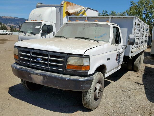 1FDLF47G0VEB69933 - 1997 FORD F SUPER DU WHITE photo 2