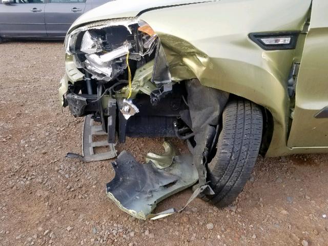 KNDJT2A52D7624283 - 2013 KIA SOUL GREEN photo 9