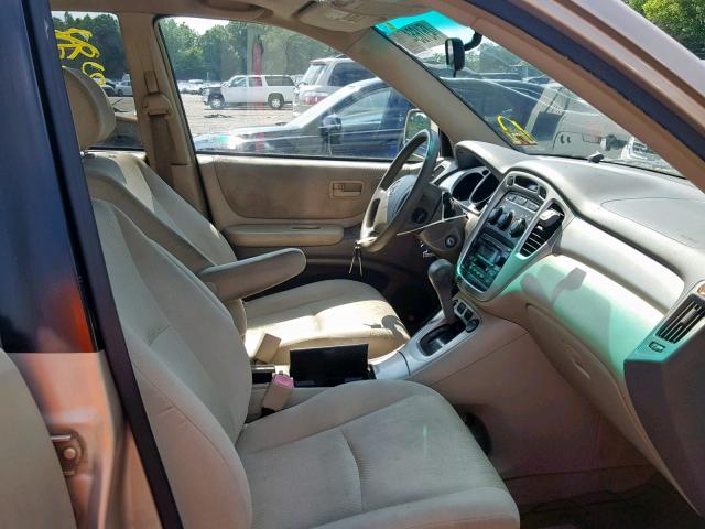 JTEEW21A060025539 - 2006 TOYOTA HIGHLANDER BEIGE photo 5