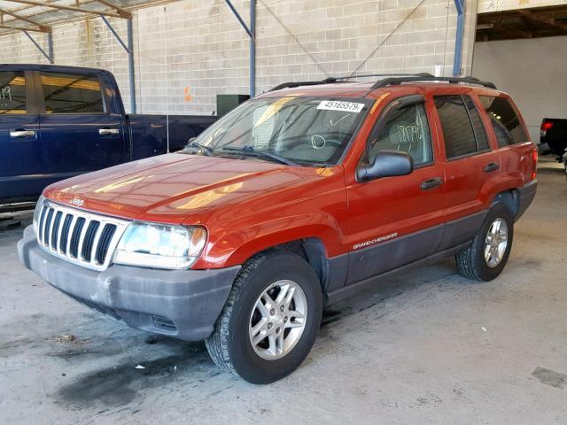 1J4GX48S83C591103 - 2003 JEEP GRAND CHER MAROON photo 2