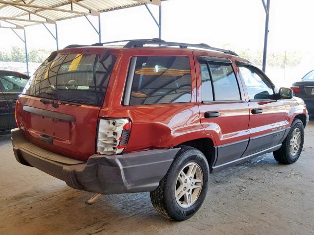 1J4GX48S83C591103 - 2003 JEEP GRAND CHER MAROON photo 4