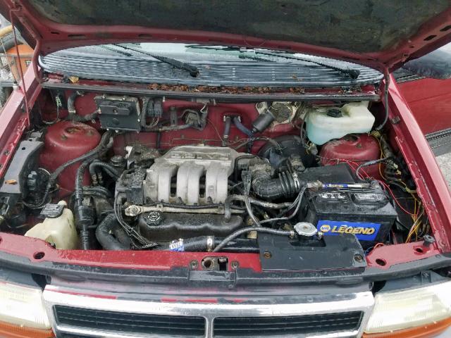 1B4GH54R8NX293008 - 1992 DODGE GRAND CARA RED photo 7