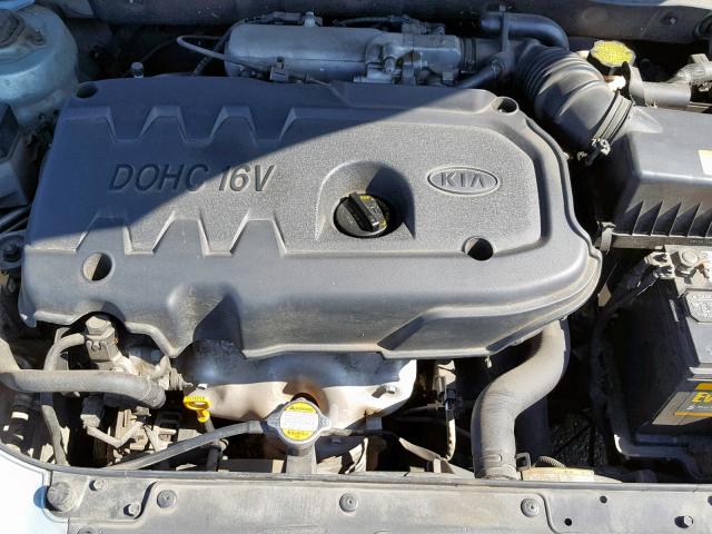 KNADE123466183356 - 2006 KIA RIO BLUE photo 7