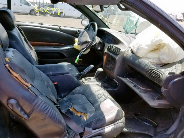 3C3EL55H1XT515843 - 1999 CHRYSLER SEBRING JX GRAY photo 5