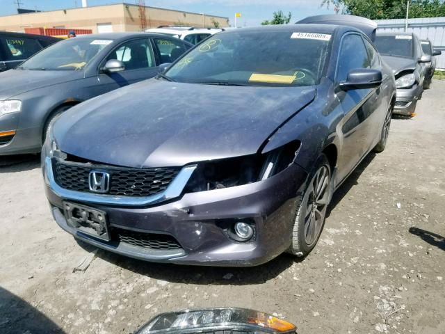 1HGCT2B87FA800415 - 2015 HONDA ACCORD EXL GRAY photo 2