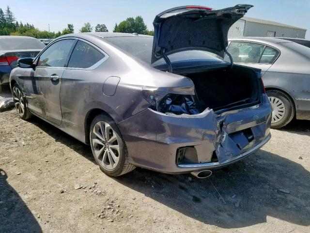 1HGCT2B87FA800415 - 2015 HONDA ACCORD EXL GRAY photo 3